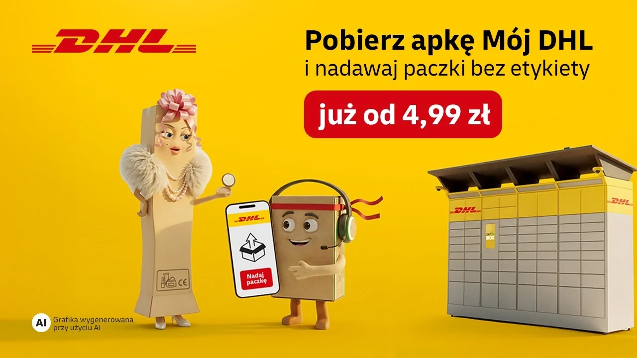 Film: nadawaj paczki bez etykiety z apką Mój DHL